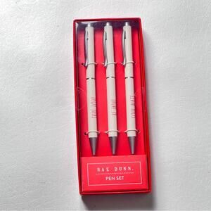 RAE DUNN  Logo Graphic True Love Heart Collection Three Note Taking  Pen Set